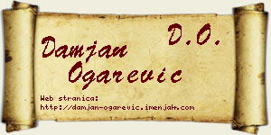 Damjan Ogarević vizit kartica